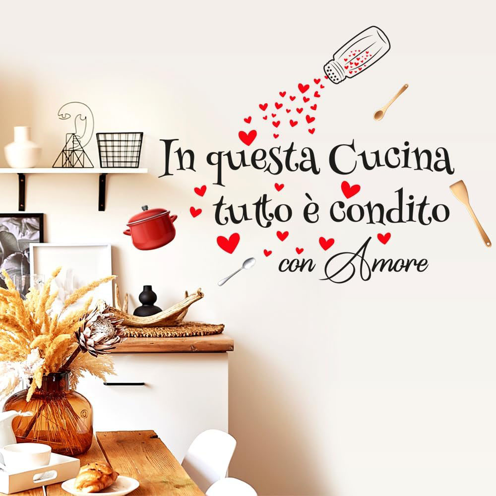 Commercial Kitchen Fridge - Stiker Dinding Bahasa Italia Di Dapur
