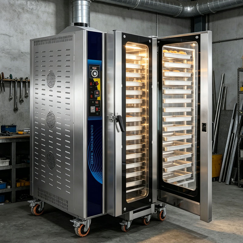 Rotary Bakery Oven - Oven Roti Komersial Listrik dengan Sirkulasi
