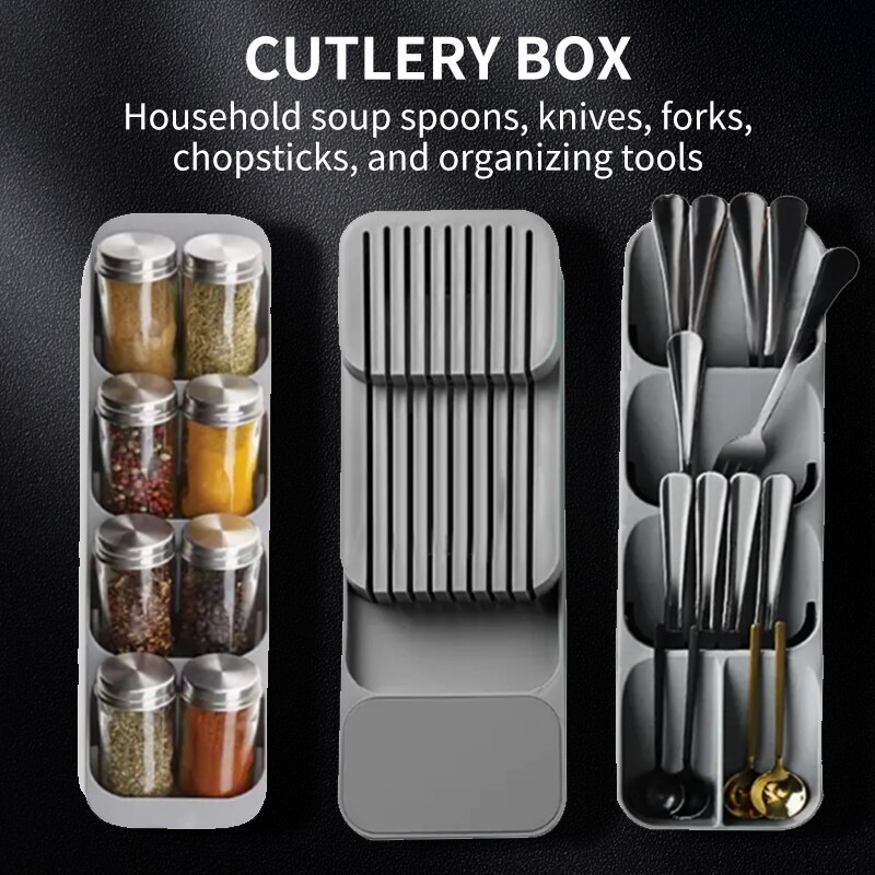 Commercial Kitchen Knife Holder - Laci dapur baki penyimpanan pisau pemegang