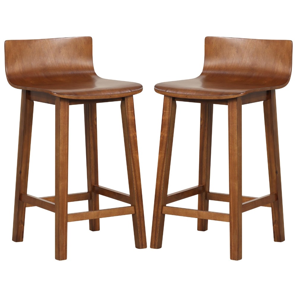 Commercial Kitchen Island - Kursi Bar Kayu Solid 24,5 inci