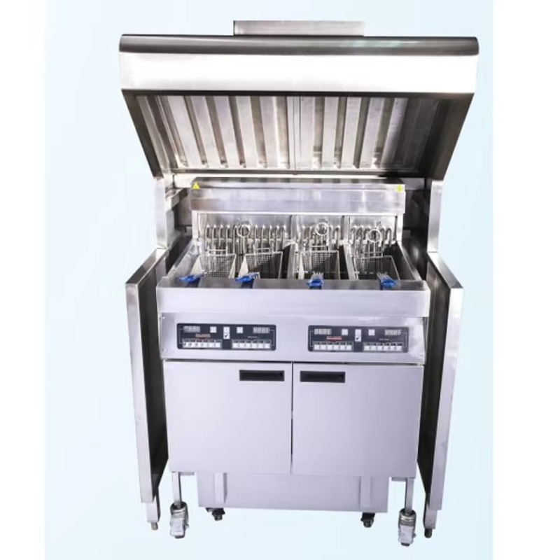 Commercial Kitchen Hood - Hood Tipe Lantai Komersial Fabrikasi Stainless
