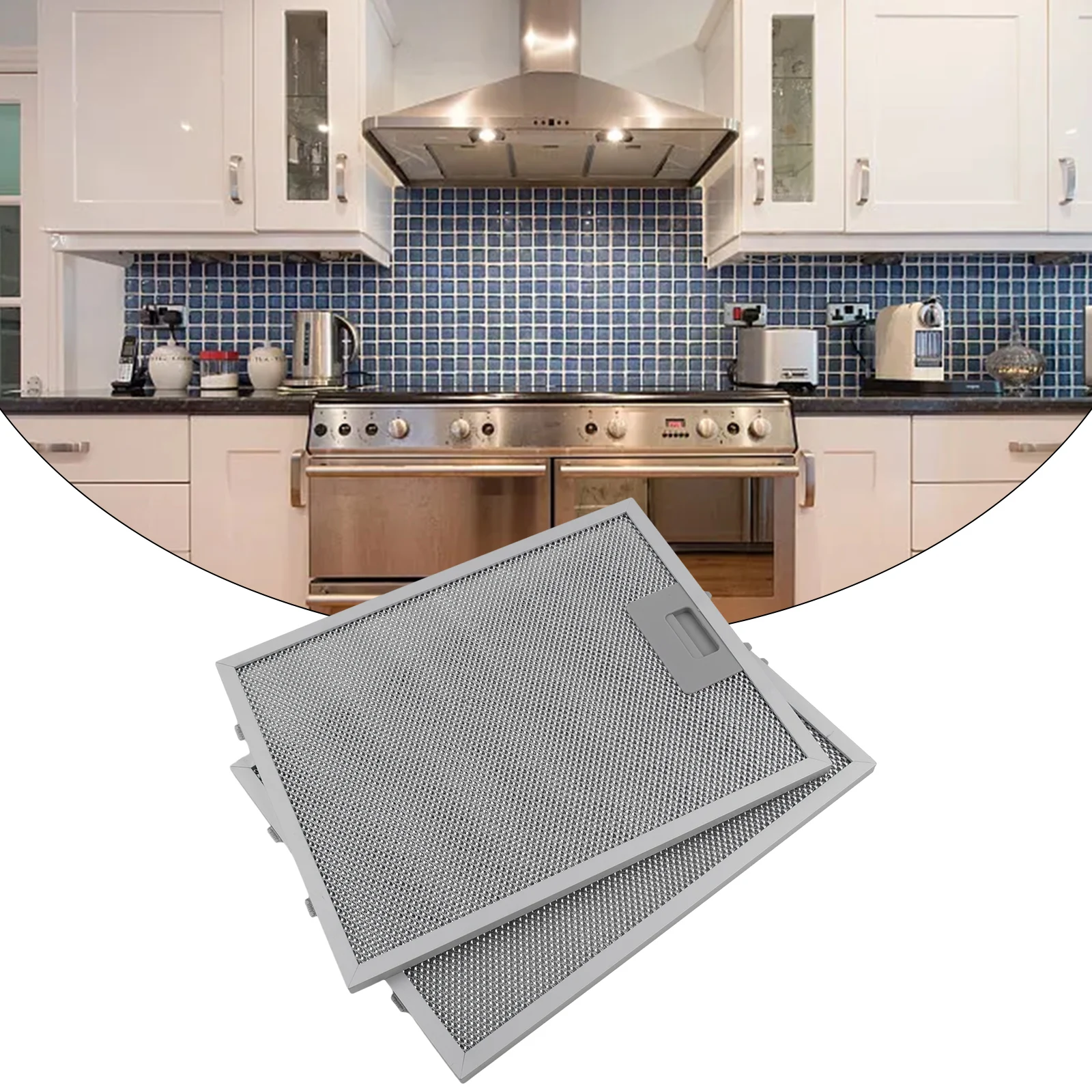 Commercial Kitchen Hood - 2 buah penyaring ventilasi jaring logam