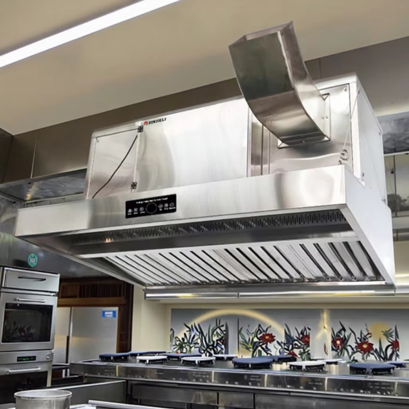 Commercial Kitchen Hood Cleaning - Penghisap Asap Dapur Komersial Stainless Steel