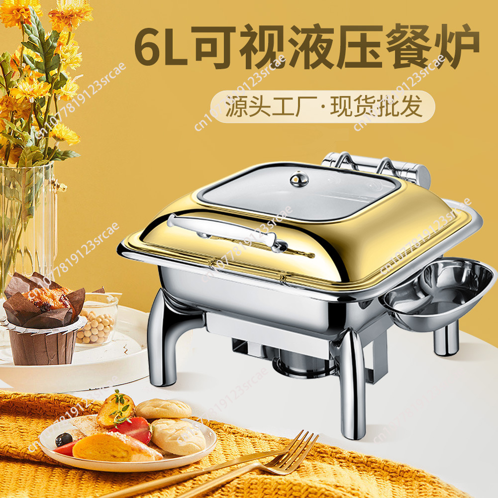 Commercial Kitchen Induction - Set Peralatan Prasmanan Buffet dari Baja