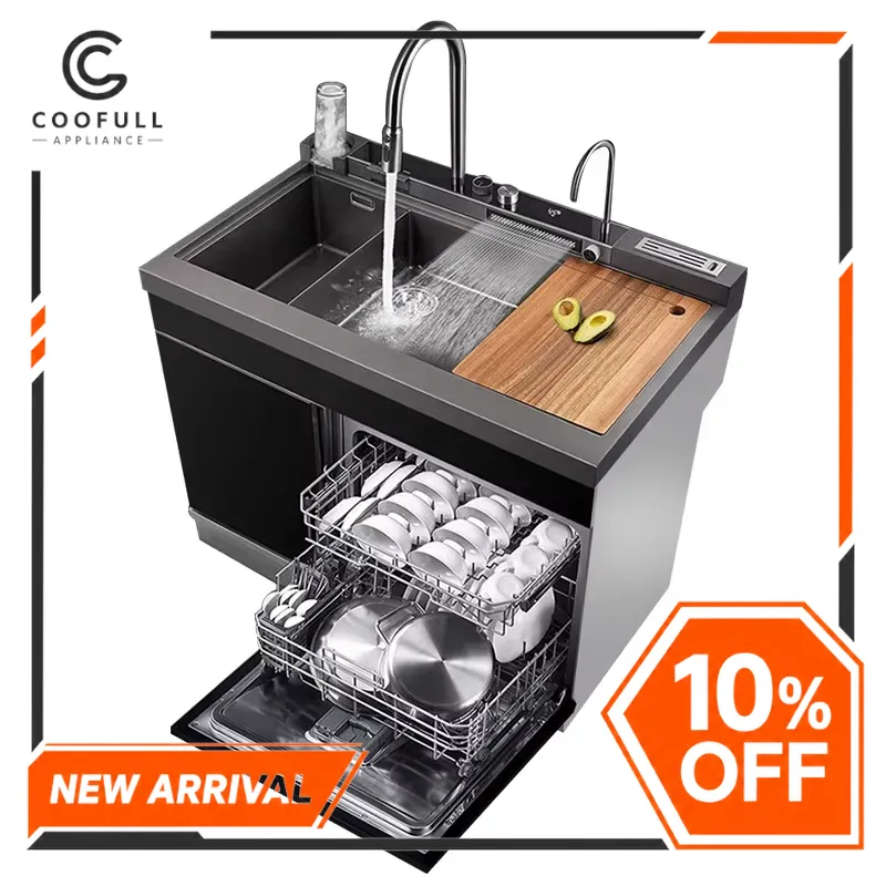 Commercial Kitchen Timer - Wastafel Ultrasonik Stainless Steel 1000mm dengan