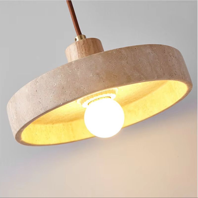 Commercial Kitchen Island - Lampu Gantung Batu Travertine Kuning Luma