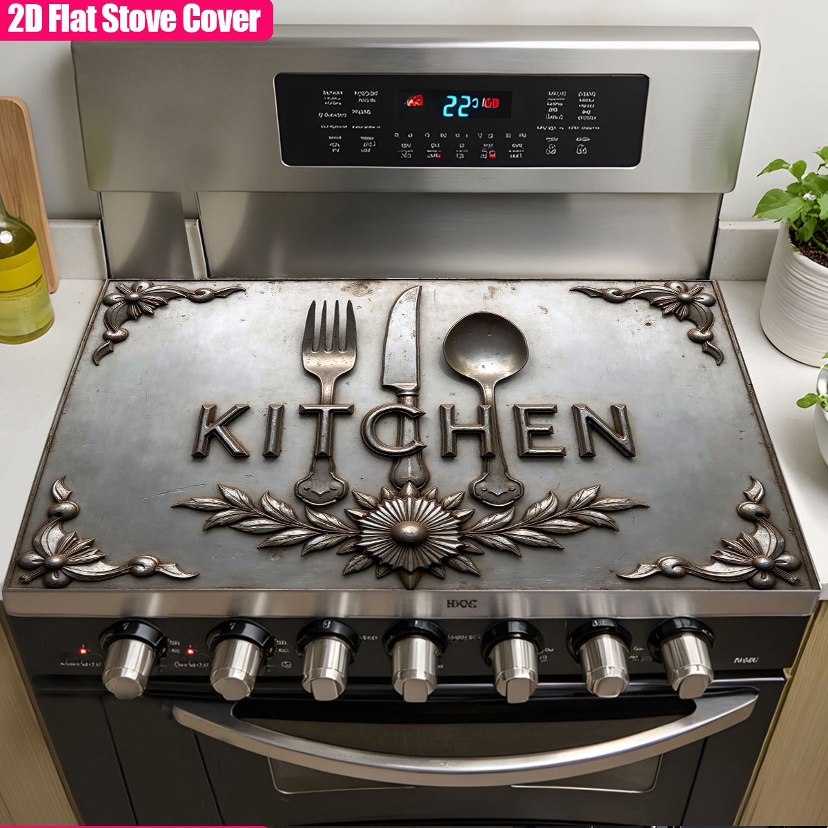 Commercial Kitchen Induction - Penutup Kompor Logam Tahan Lama Tahan