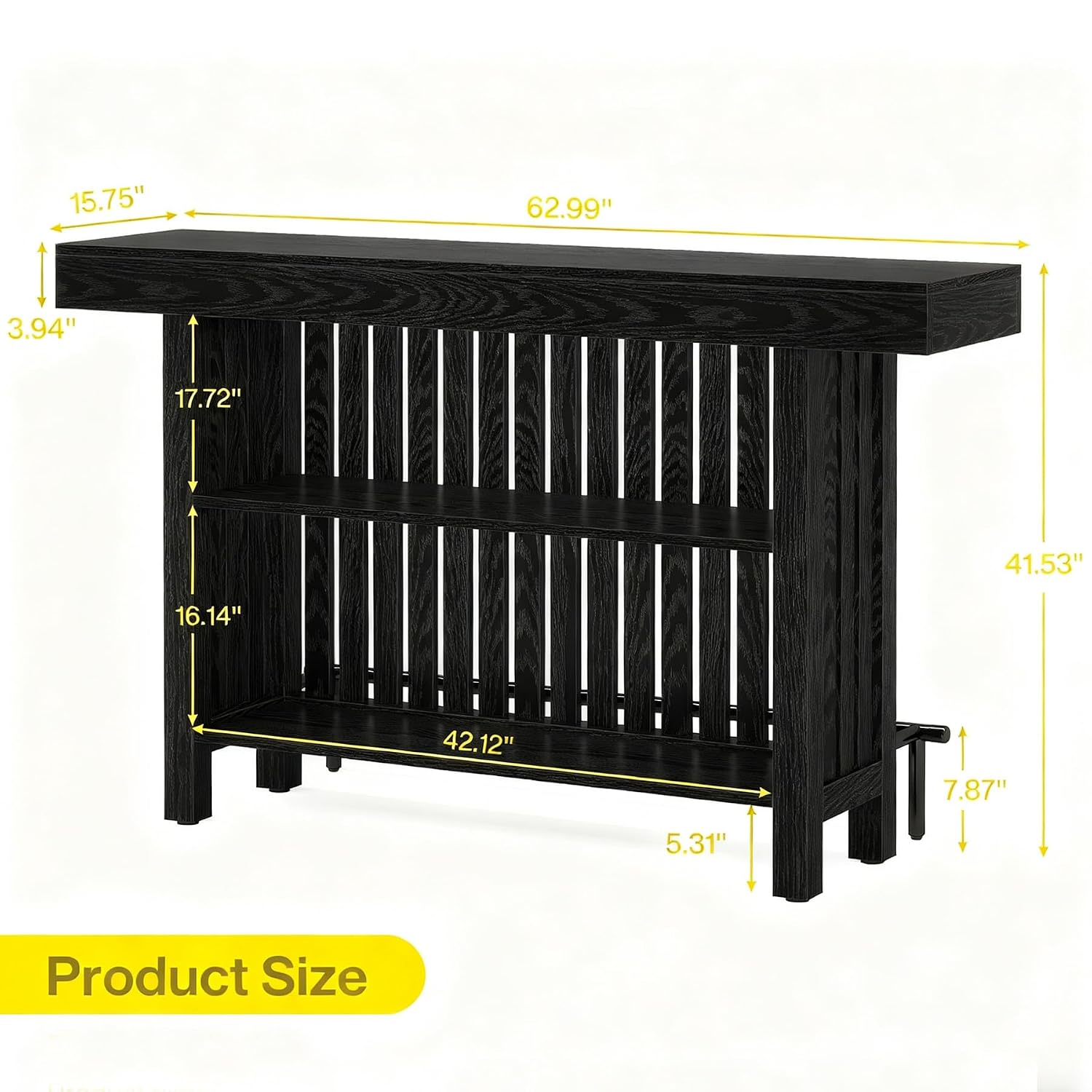 Commercial Kitchen Island - Meja Bar dengan Sandaran Kaki, Unit