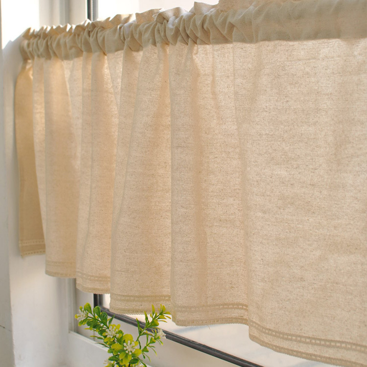 Commercial Kitchen Canopy - Tirai katun, linen dan renda semi-tirai