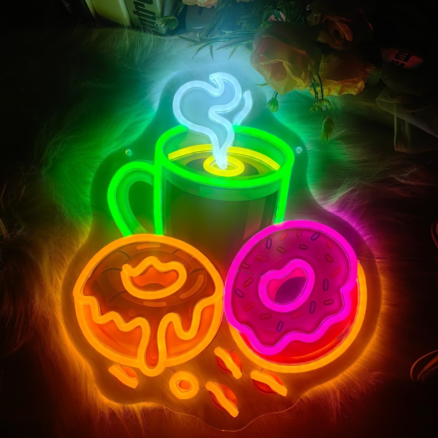 Lampu Neon LED Bentuk Donat, D - Commercial Kitchen Walls ulasan dan harga