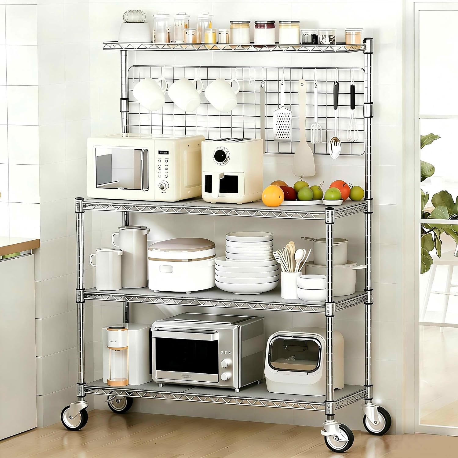 Rak Penyimpanan Bakers Rack, T - Commercial Kitchen Microwave ulasan dan harga