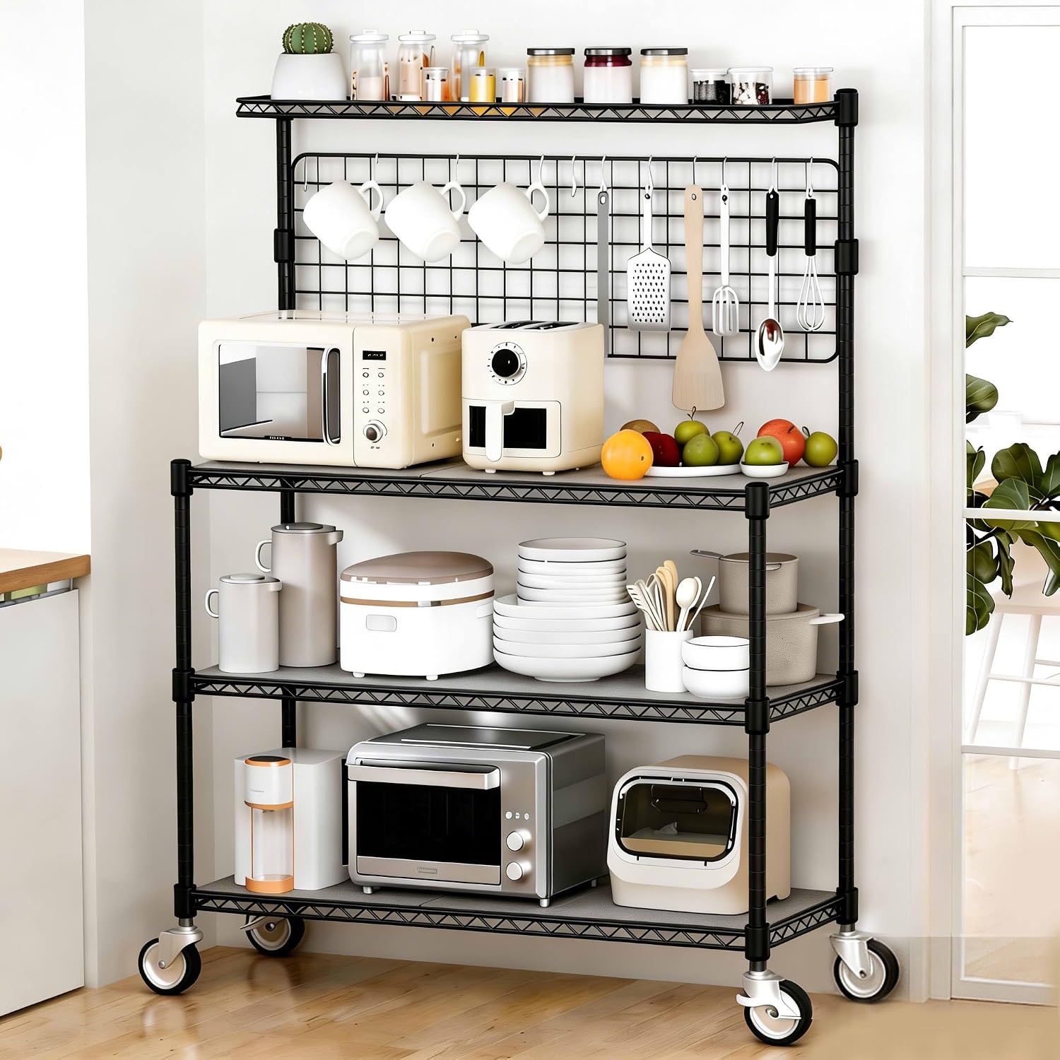 Rak Penyimpanan Bakers Rack, T - Commercial Kitchen Microwave ulasan dan harga