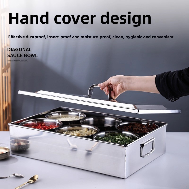 Kotak Bumbu Stainless Steel 4D - Commercial Kitchen Management ulasan dan harga