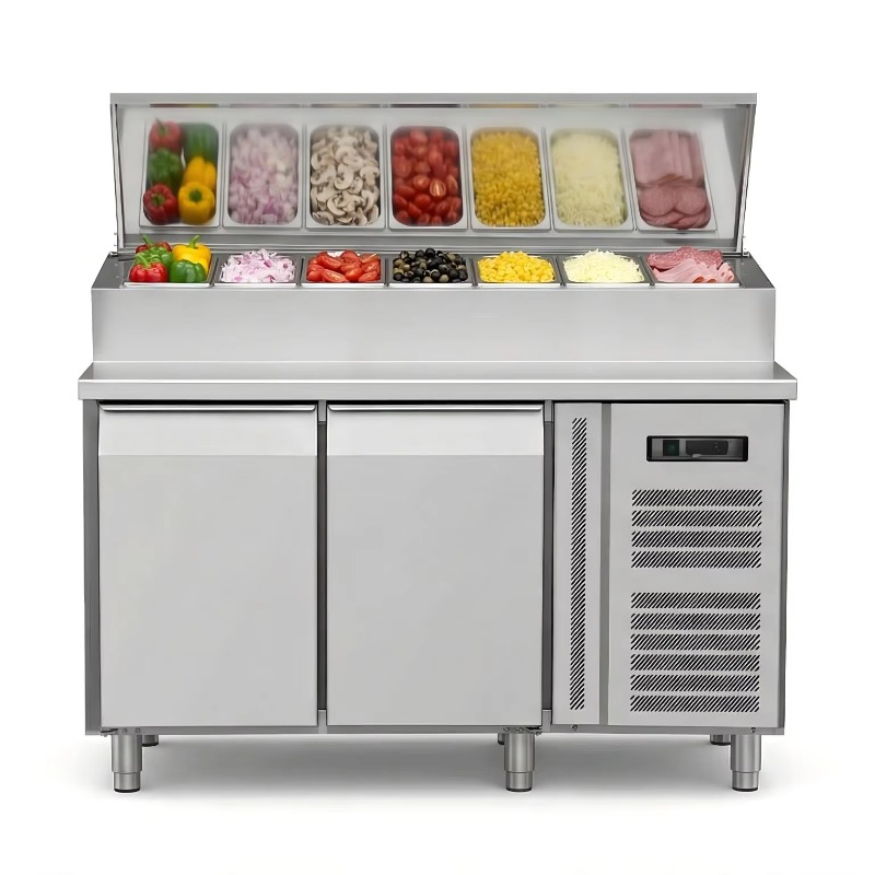 Kulkas Persiapan Sandwich OEM  - Commercial Kitchen Fridge ulasan dan harga