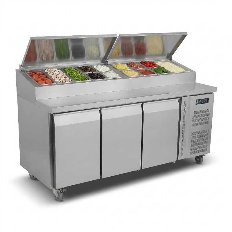 Kulkas Persiapan Sandwich OEM  - Commercial Kitchen Fridge ulasan dan harga