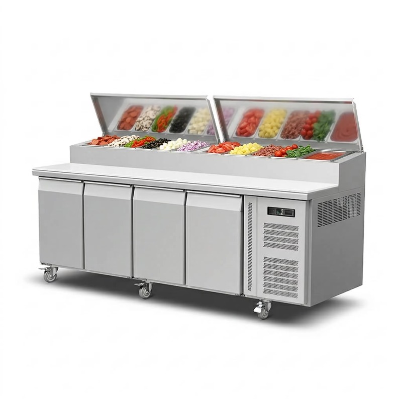 Kulkas Persiapan Sandwich OEM  - Commercial Kitchen Fridge ulasan dan harga