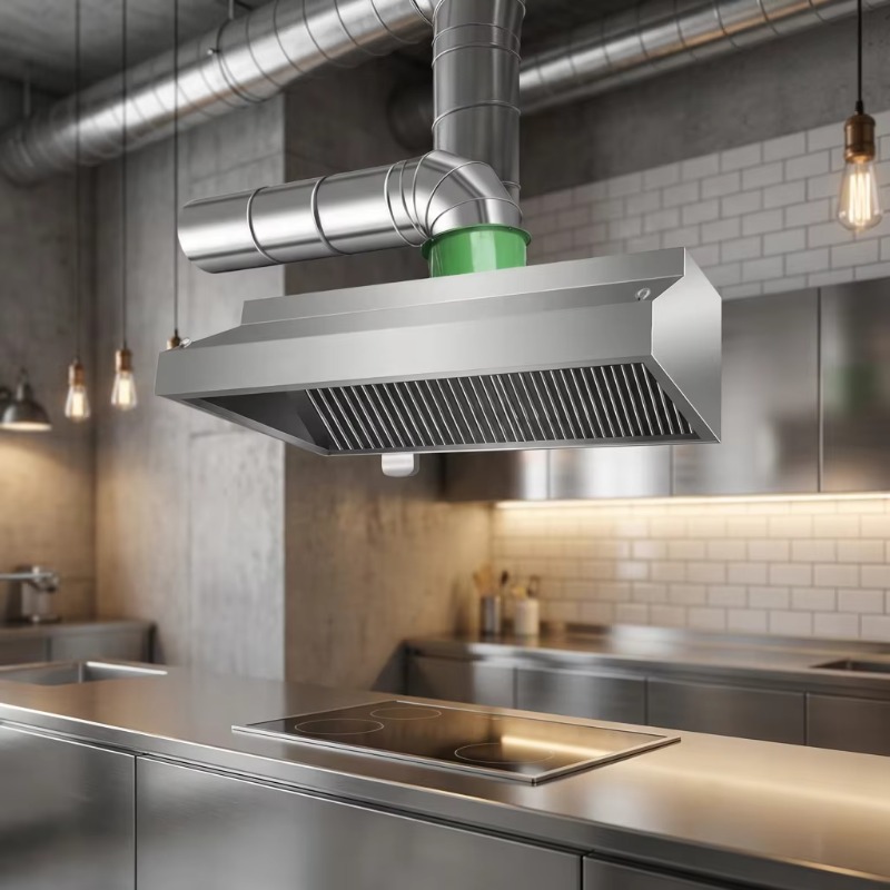 Penghisap Asap Dapur Kombinasi - Commercial Kitchen Hood ulasan dan harga