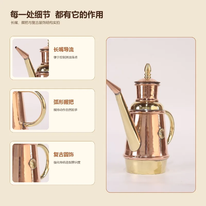 Wadah Minyak Tembaga Buatan Ta - Commercial Kitchen Utensil Storage ulasan dan harga