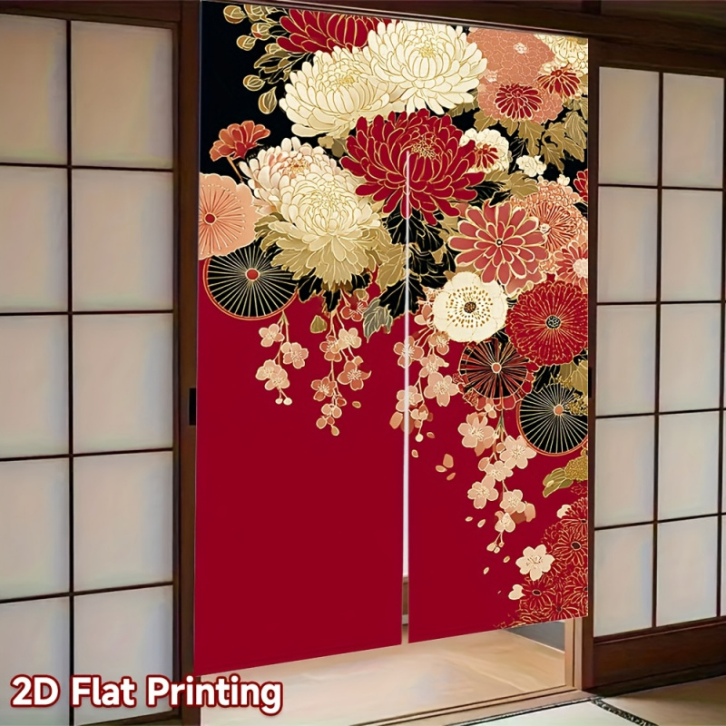 Tirai Pintu Jepang Motif Bunga - Commercial Kitchen Canopy ulasan dan harga