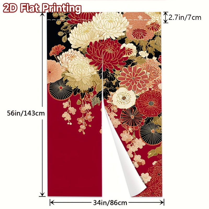 Tirai Pintu Jepang Motif Bunga - Commercial Kitchen Canopy ulasan dan harga