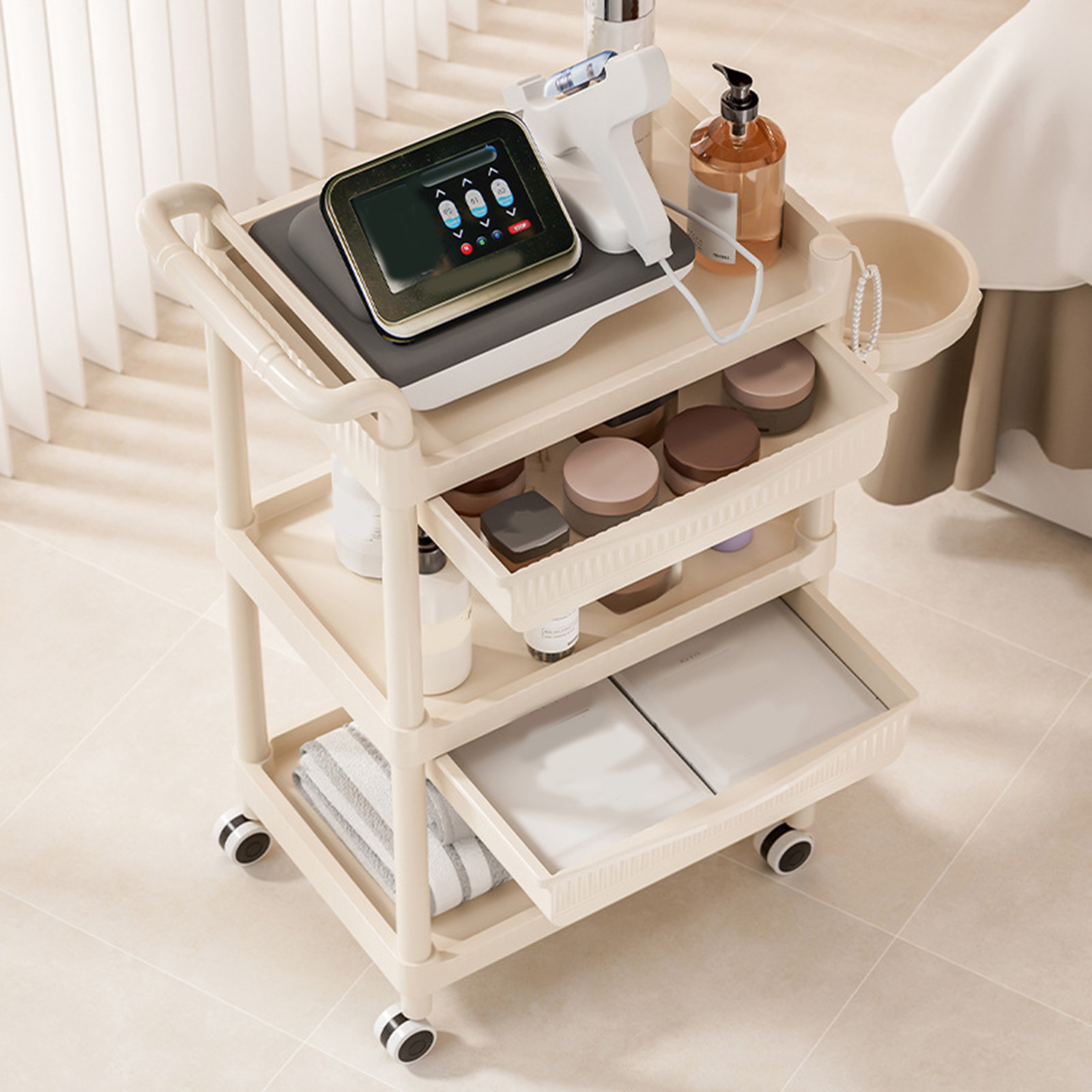 Troli 3 Tingkat Salon Kecantik - Commercial Kitchen Management ulasan dan harga