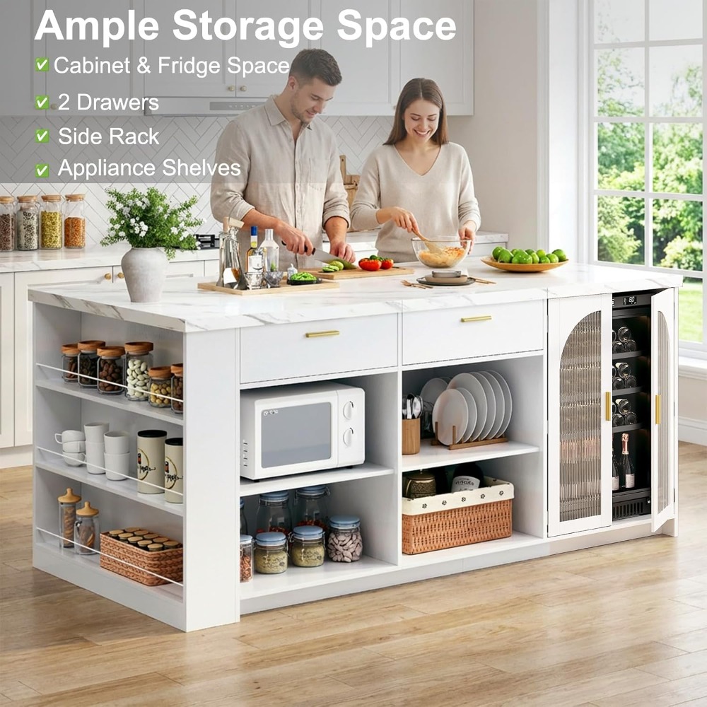 Meja Dapur Besar 71' dengan Pe - Commercial Kitchen Island ulasan dan harga