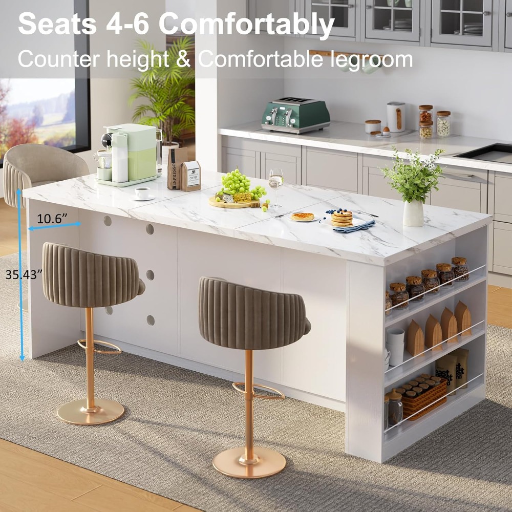 Meja Dapur Besar 71' dengan Pe - Commercial Kitchen Island ulasan dan harga