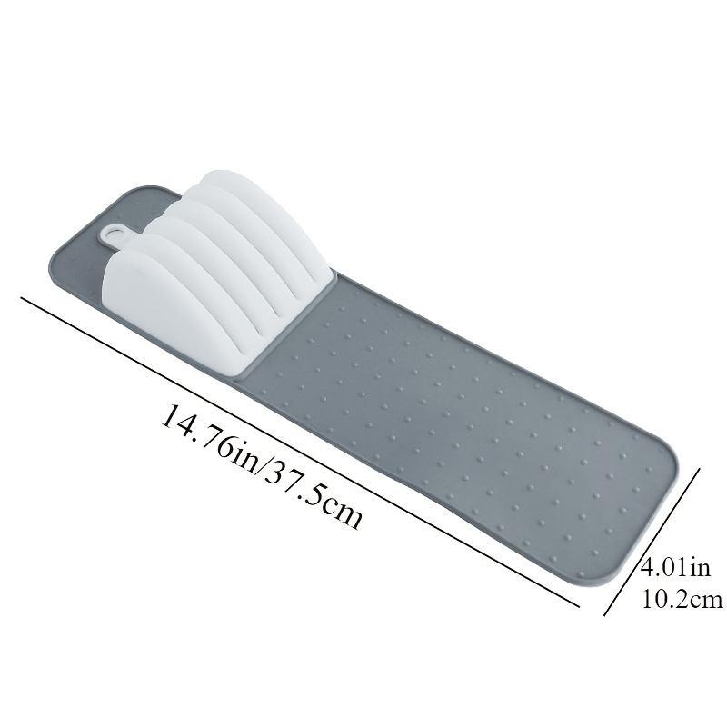 Tempat pisau silikon dapur 5 s - Commercial Kitchen Knife Holder ulasan dan harga