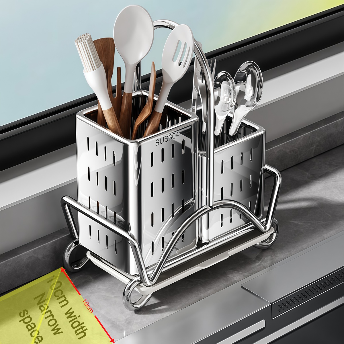 Organizer Peralatan Dapur, Tem - Commercial Kitchen Knife Holder ulasan dan harga