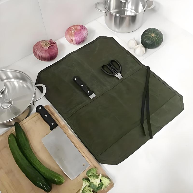 Tas Pisau Koki dari Kanvas Ber - Commercial Kitchen Knife Holder ulasan dan harga