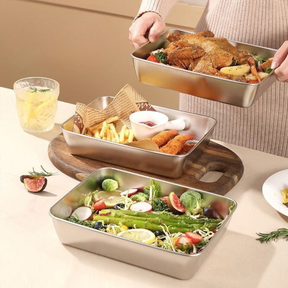 Nampan Sajian Stainless Steel  - Commercial Kitchen Organization ulasan dan harga