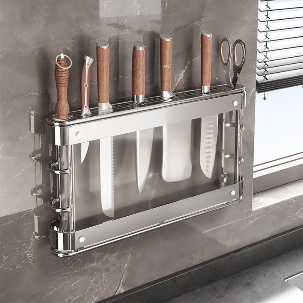 Rak Penyimpanan Pisau Tanpa Pa - Commercial Kitchen Knife Holder ulasan dan harga