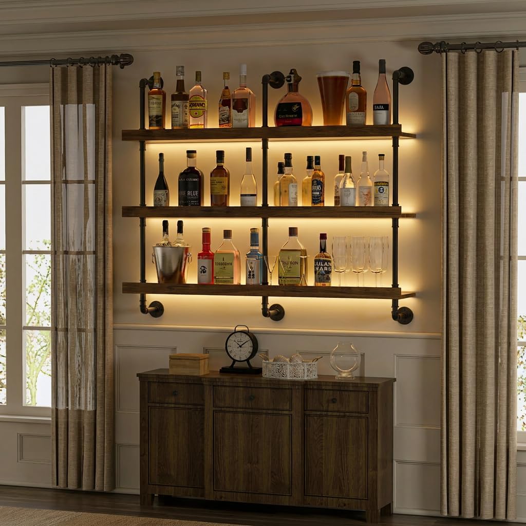 Rak Anggur Dinding dengan Lamp - Commercial Kitchen Organization ulasan dan harga