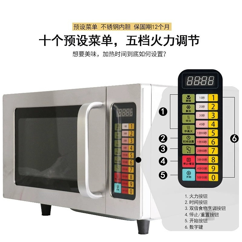 Oven Microwave Komersial 25L,  - Commercial Kitchen Microwave ulasan dan harga