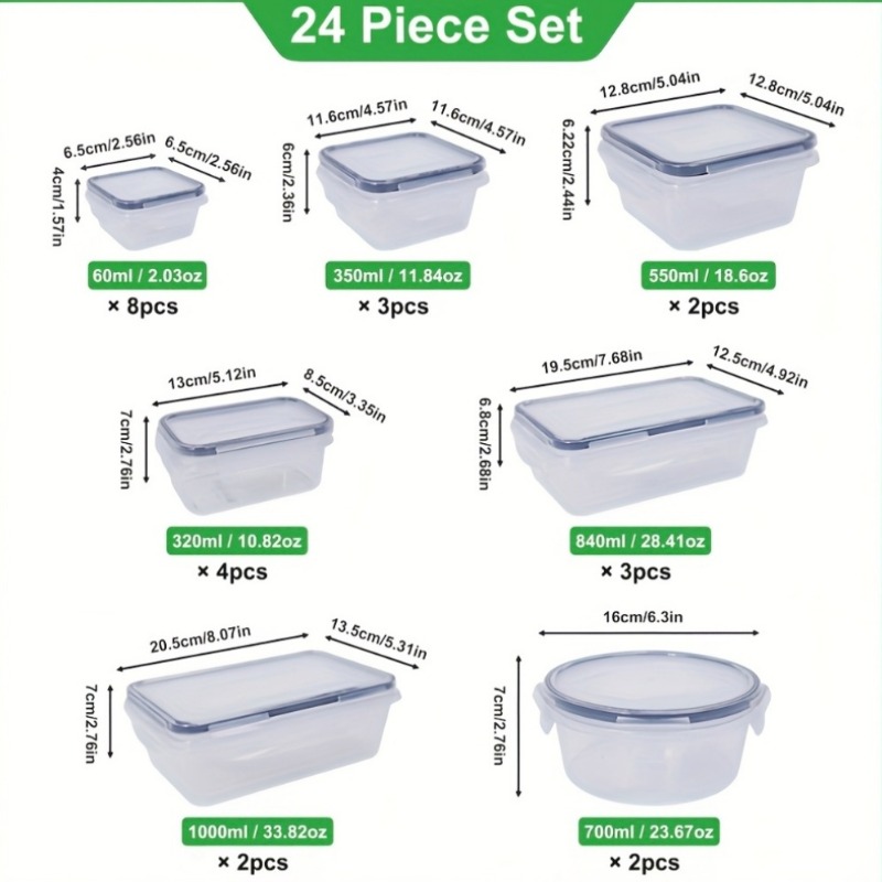 48PCS Set Wadah Penyimpanan Ma - Commercial Kitchen Organization ulasan dan harga