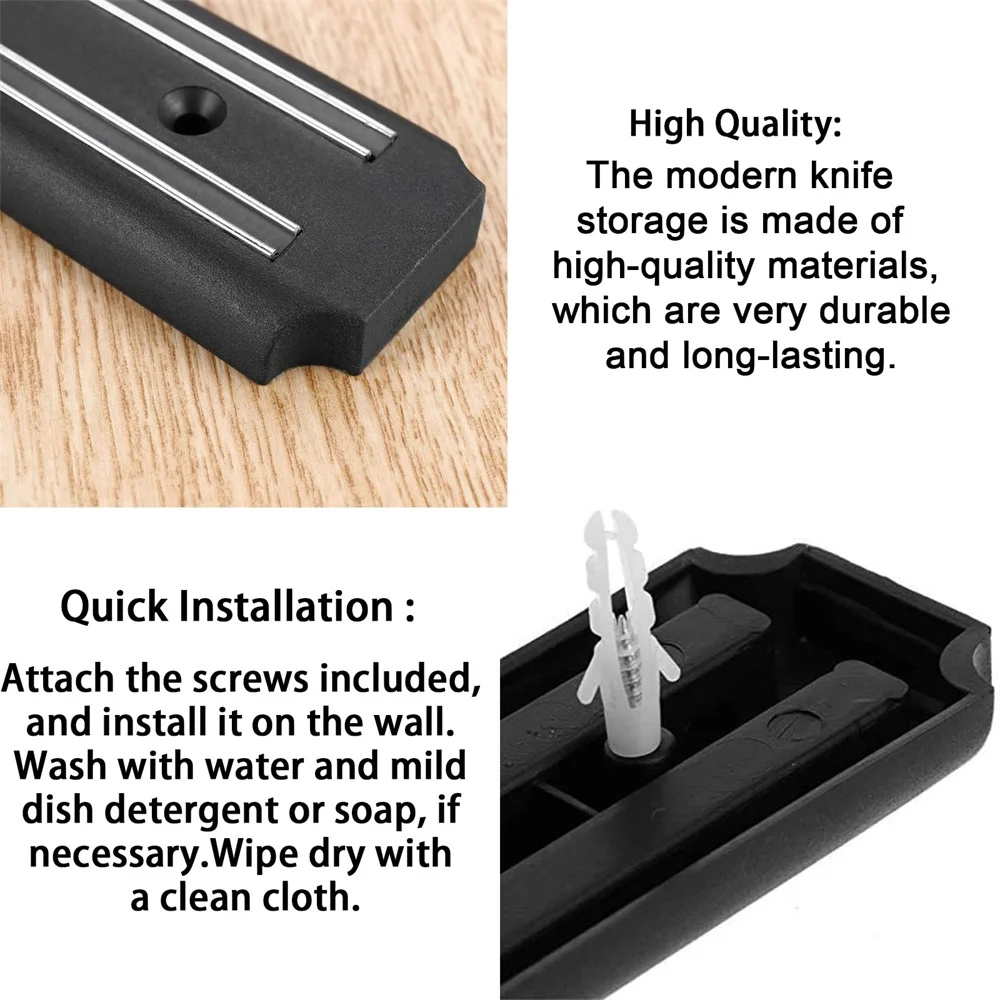 Rak pisau magnetik tempel dind - Commercial Kitchen Knife Holder ulasan dan harga