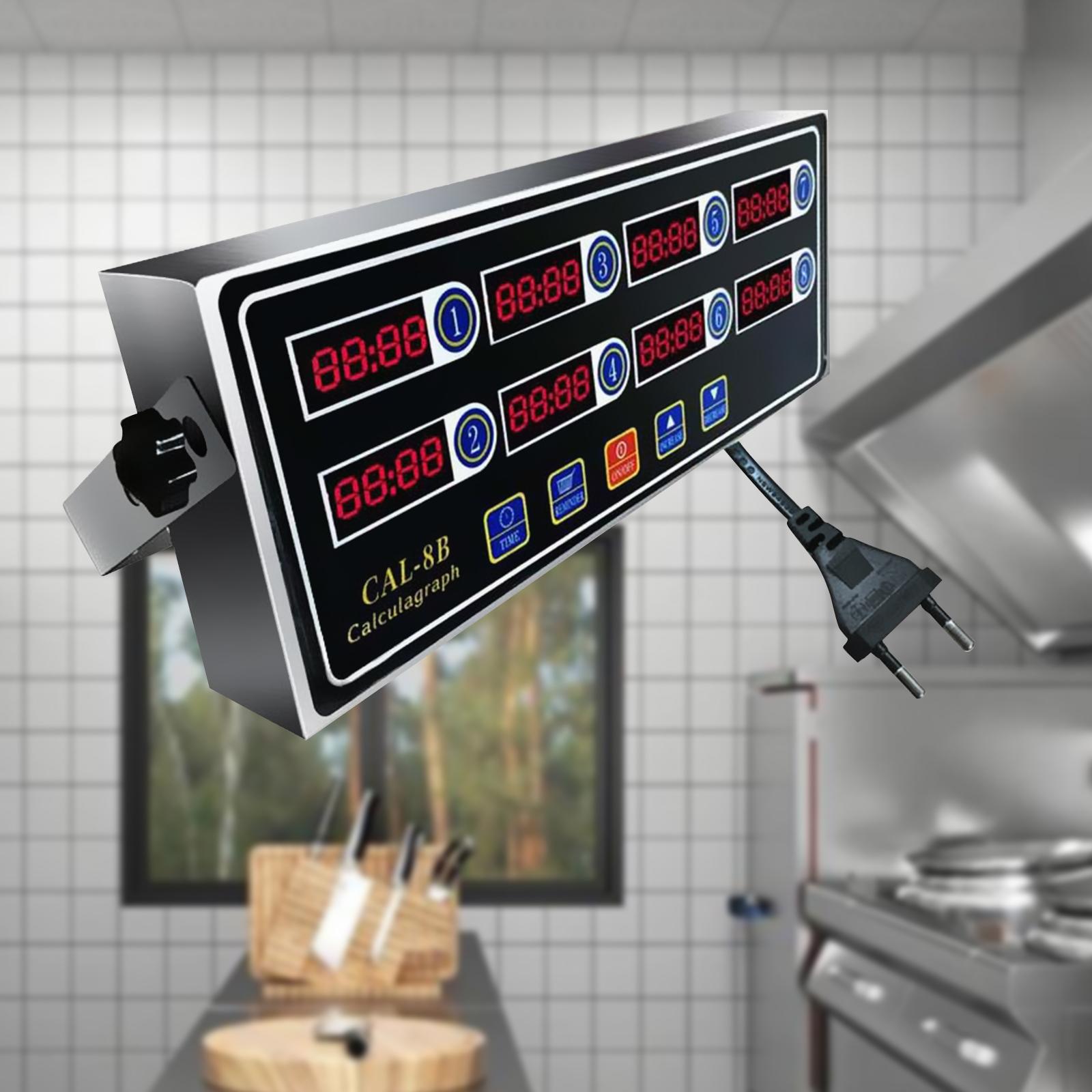 Timer dapur Digital 8 saluran  - Commercial Kitchen Timer ulasan dan harga